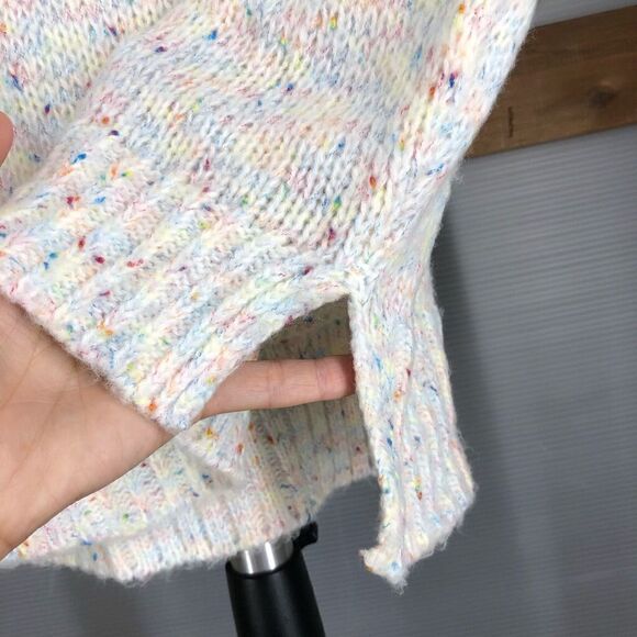 NET Fuzzy Multicolour Crewneck Knit Sweater Sz S - Picture 2 of 7